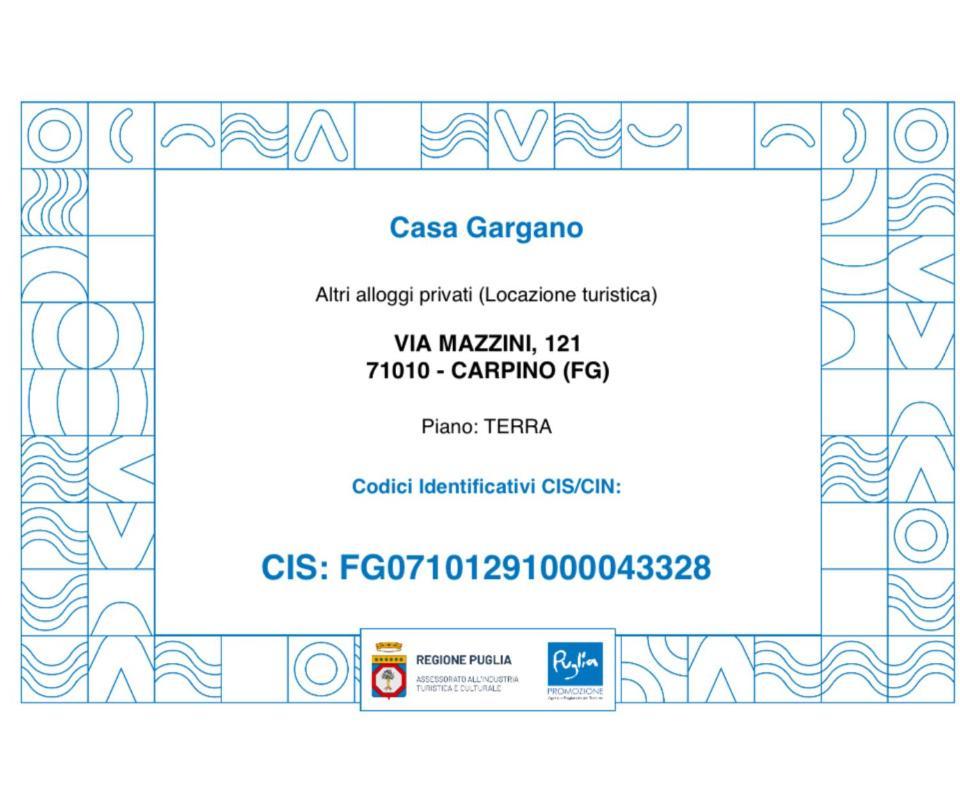 Casa Gargano Apartamento Carpino Exterior foto